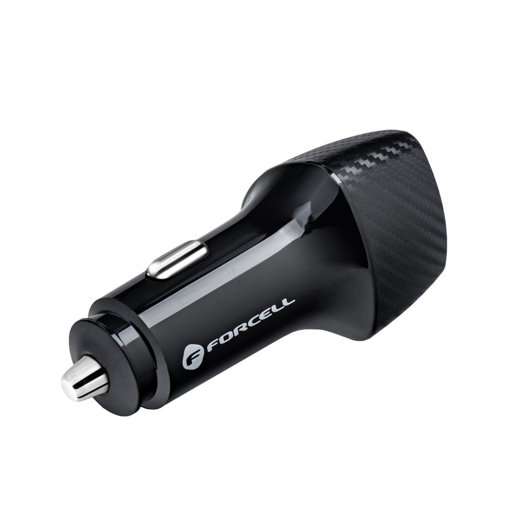 Incarcator Auto Forcell Carbon Tip-C 3.0 PD20W CC50 1C Negru-Total 20W si Cablu Tip-C PD60W - 3 | YEO